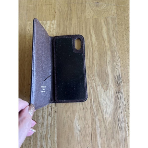 Authentic Louis Vuitton Monogram Folio iPhone 7 Case Brown Ships from USA EUC‎ - Picture 12 of 13